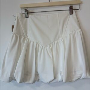 Chic Cream Mini Skirt